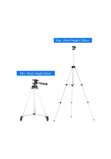 Geeksen Yüksekliği Ayarlanabilir 150cm Hafif Tripod, Seyahat Ve Video Çekimleri İçin Taşınabilir, 20 Adet/kutu