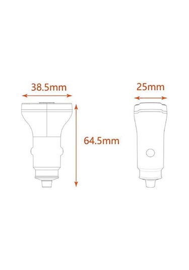 Dancemonkey Dudao R78 Pd Qc Hızlı Şarj Usb, Çift Tip-c Çakmak Şarj Cihazı