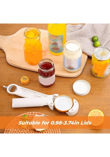 3'ü 1 Arada Teleskopik Konserve Açacağı Ev Tipi Konserve Açacağı B Beyaz