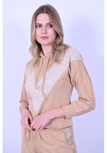 Koza Butik Pul Payet Detaylı Şortlu İkili Takımı 9027 001