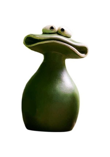 Ulzyvf Kurbağa Saksı Süsleme, El Yapımı Reçine Heykel, Bahçe/ev Dekorasyonu