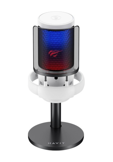 Havit Gamenote Gk50 Rgb Yayıncı Ve Oyuncu Mikrofon Beyaz