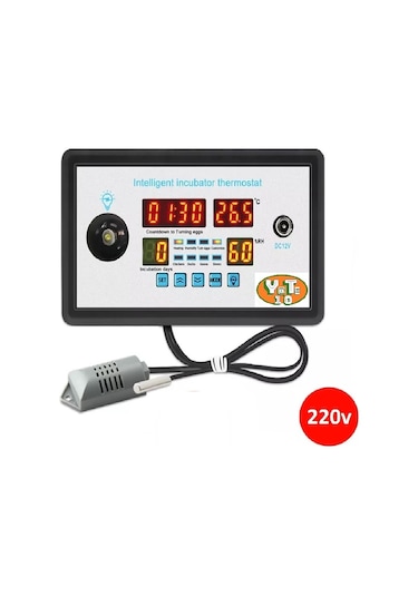 Yate10 Zfx-w9005-v3 220volt Kuluçka Kontrolörü Isı-nem-çevirme-f