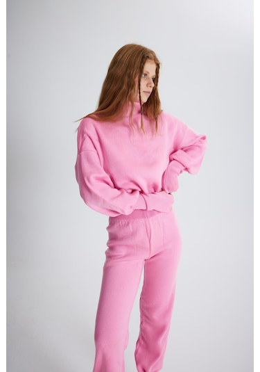Holly Lolly Alt Üst Triko Thinky Takım Pembe