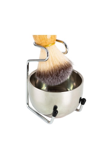 Suntek Kase Ve Fırçalı Paslanmaz Çelik Tıraş Standı