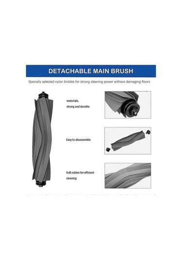 Dreame L20 Ultra/l30 Ultra Robot Süpürge Aksesuarları Kiti Ana Yan Fırça Hepa Filtresi-jc İçin Uygundur