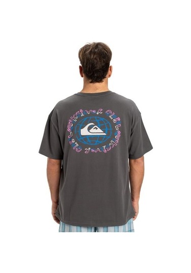 Quiksilver Eqyzt08021-krp0 Gh Qs Global Heat Ss Erkek Spor Tişört Gri