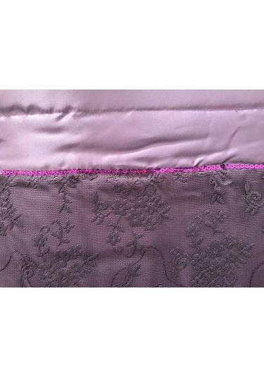 Taç Çift Kişilik Yatak Örtüsü Lucıdo Mürdüm