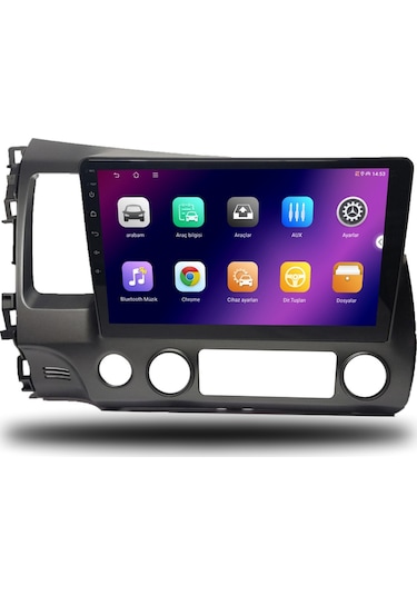 Carplayer Honda Civic Fd6 2007-2011 Uyumlu Android Multimedya 6gb Ram 64gb Hafıza