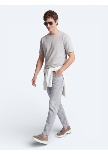 Kip Taş Düz T-shirt