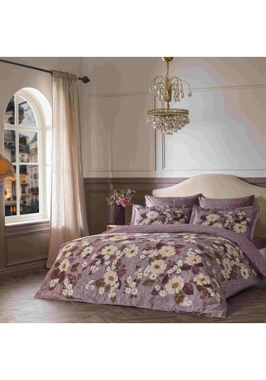Linens Sc Velour Nevresim Takımı Çift Kişilik Pembe Pembe