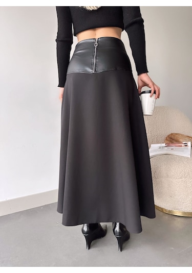 Beli Deri Uzun Etek 001