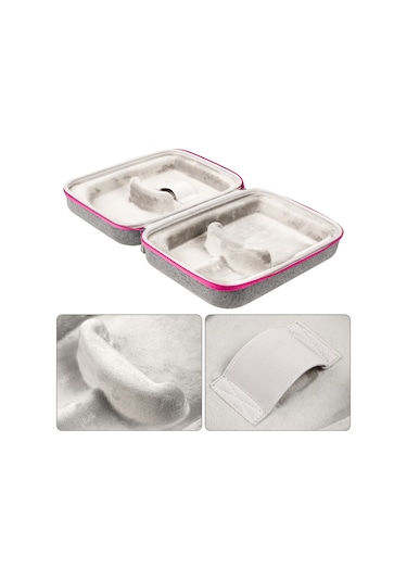 Vision Pro Mr Kulaklık Saklama Çantası Teleskopik Saplı Koruyucu Taşıma Çantası - Gül