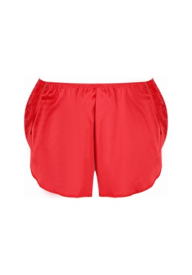 Loya Kadın Kırmızı Alanis Dantelli Şort Külot Kırmızı
