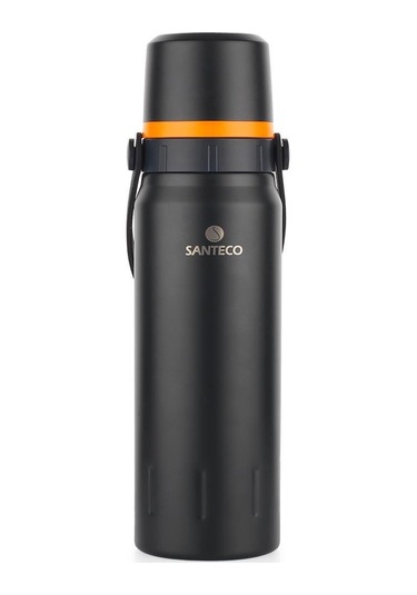 Schafer Santeco Çelik Termos 1200 Ml Siyah