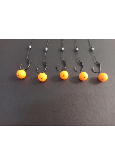 Sazan Rig Takımı 5 Takım Küspe Aparatı Dahil Sarı Pop 5 Takım