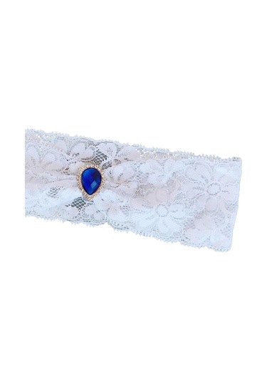 Suntek Moda Kristal Jartiyer Düğün Balo Ücretsiz-boyut-1 Beyaz