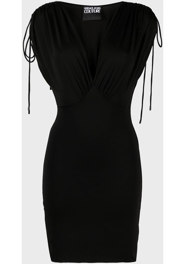 Versace Jeans Couture Bayan Elbise 74hao921 J0049 899 Siyah