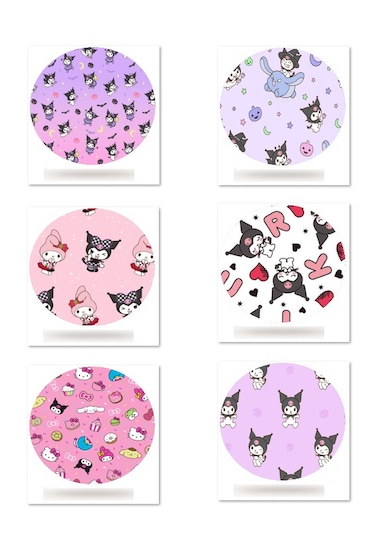 Dexcom Freestyle Libre Sibionics Sinocare Medtronic Sensör Koruyucu Bant 12'li Paket / Kitty Kuromi