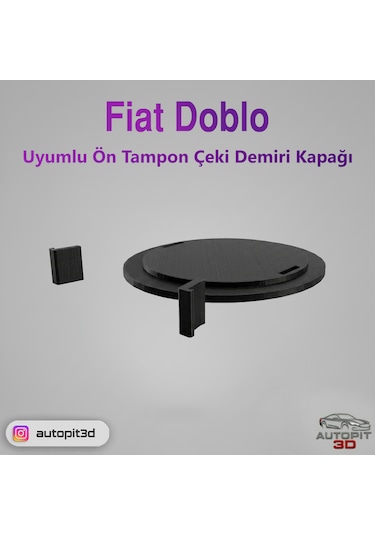 Fiat Doblo Uyumlu Ön Tampon Çeki Demiri Kapağı