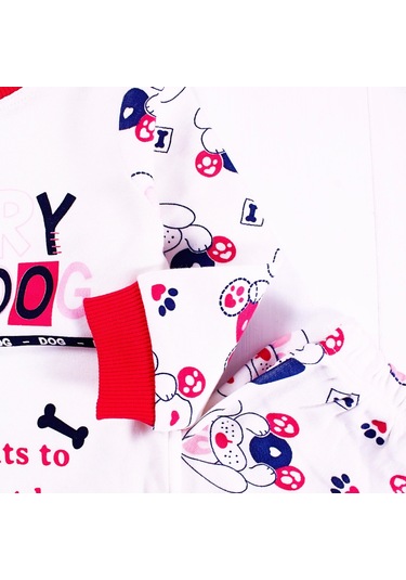 6-24 Ay Hungry Kız Çocuk Pijama Takımı Fuşya Fuşya