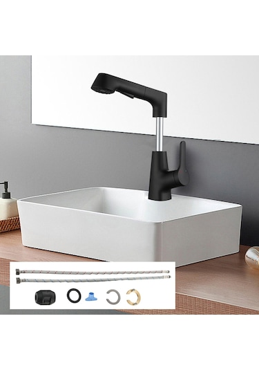 Suntek Pull Out Püskürtücü Ile Banyo Lavabo Bataryası Mutfak