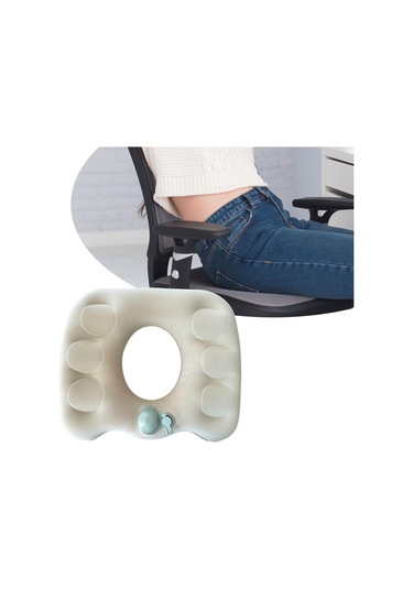 Dolıty Şişme Donut Yastık Koltuk Pedi Seyahat Trenleri Bej Bej Diğer