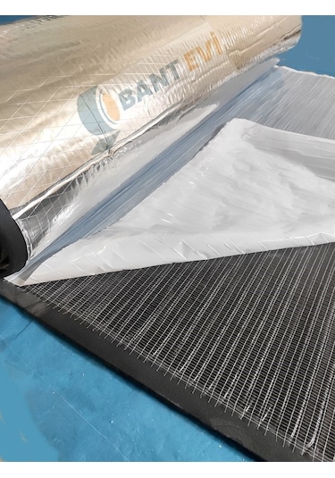 120cmx100cm 9mm Oto Ses Isı Yalıtım Folyolu Kauçuk İzolasyon