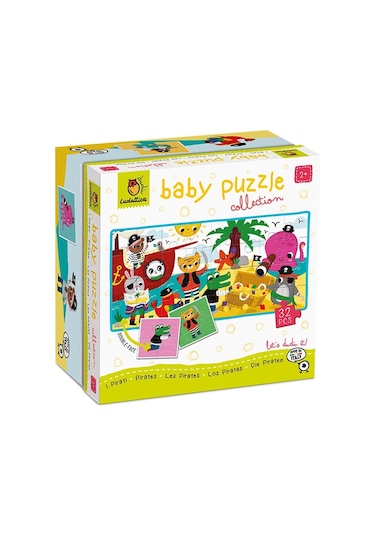 Bebekler İçin Puzzle - Korsan Canlı Renkler