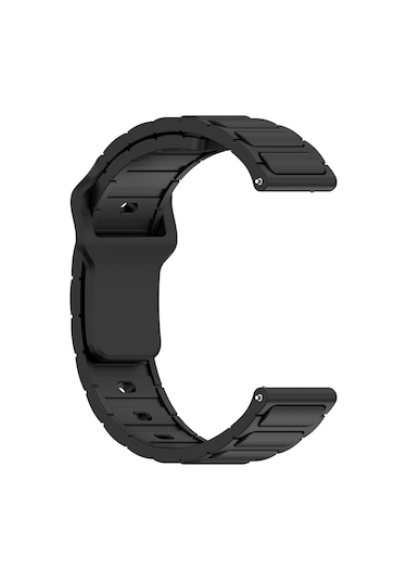 Adige Xiaomi Watch 2 Uyumlu Kordon Kayış Silikon 22/132krd Siyah