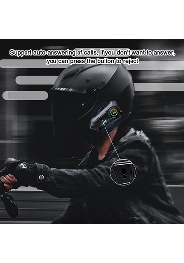 Novahub Bluetooth Motosiklet İnterkom V10 Siyah, Kablosuz Uzaktan Kontrol