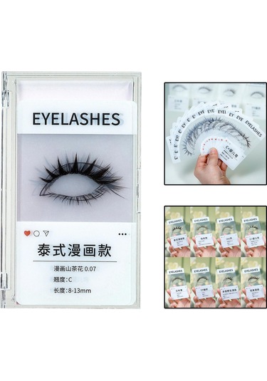 Suntek 14x Kirpik Etkisi Kartları Kullanımı Kolay Aksesuarlar Beyaz