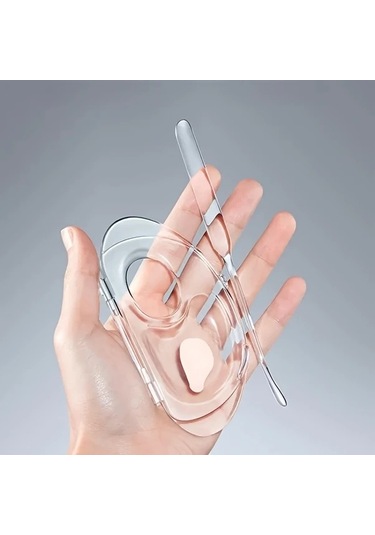 Fochsia Grefay 001 Katlanır Akrilik Fondöten Paleti Taşınabilir Spatula