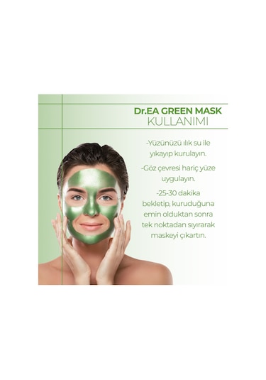 Dr.Ea Soyulabilir Siyah Maske & Yeşil Maske Seti 2 x 75 ML