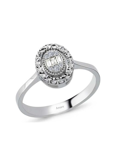 0,08 Karat Baget Pırlanta Yüzük (451708063)
