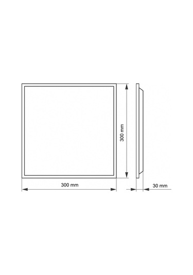 20w 30x30 Led Backlıght Clip-in Panel Beyaz Diğer