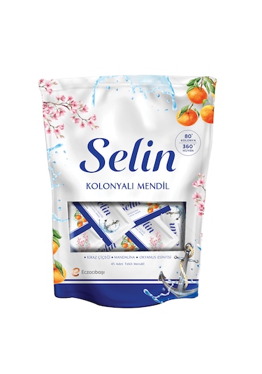 Selin Kolonyalı Mendil - 45 Adet