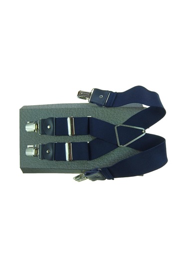 Lacivert Pantolon Askısı 4 Klipsli Lacivert