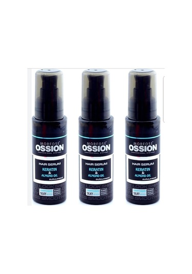 Ossion Keratin & Badem Yağı Saç Serumu 3 x 75 ML