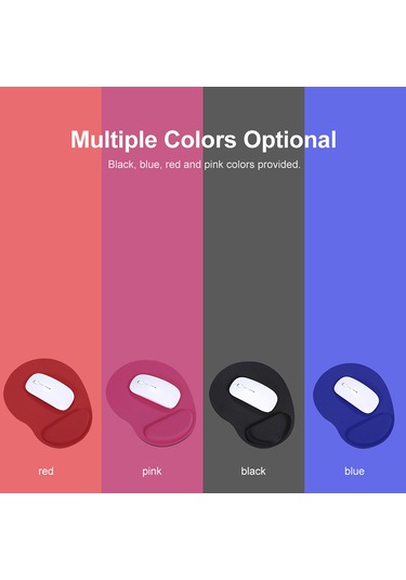 Mouse Pad Pc Dizüstü İçin Bilek Dinlenme Desteği İle,pembe