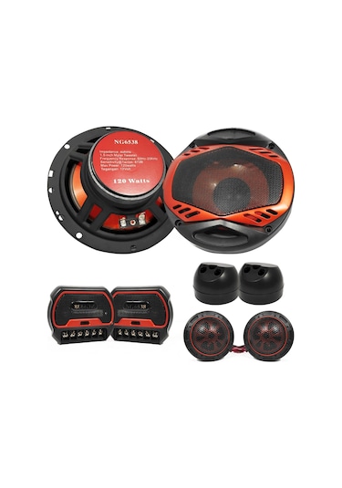 OTO MIDRANGE COMPONENT 16CM 120W KAPAKLI 2 ADET NAVİGOLD NG-6538