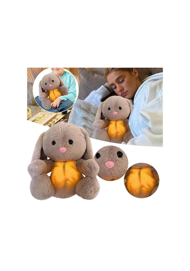 Peluş Hayvan Rahatlatıcı Bebek Tavşan Nefes Alan Uyku Oyuncağı Diğer