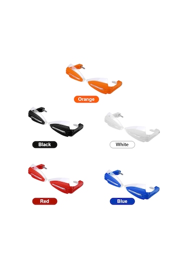 Mufunye Off-road Motosiklet Koruyucu El Koruması Led Gündüz Işığı Ve Sinyal Işığı İle Sağlam Abs Malzeme Siyah Çift Set