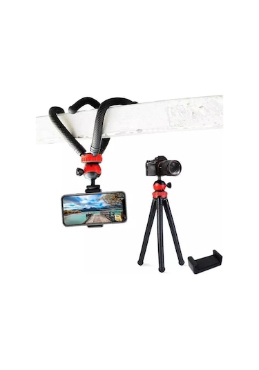 Thentech Ahtapot Bacaklı Tripod Esnek Sabitlenebilen Tripod Uyumlu