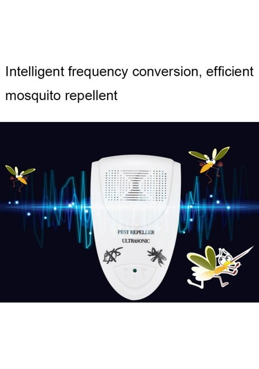 Lı-3110 Ultrasonik Elektronik Sıçan Kurtlayıcı Ev Akıllı Böcek Kovucu Beyaz , Boyut:abd Fişi Beyaz