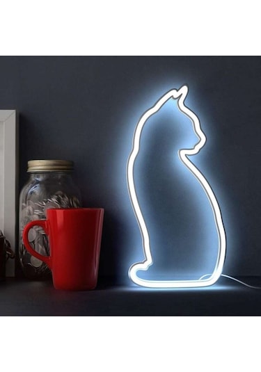 Just Mustard Cat Led Işık Çok Renkli