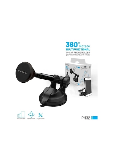 Syrox Ph32 Çok Fonksiyonlu Telefon Tutucu
