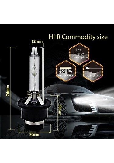 Ulzyvf Yüksek Xenon Wb Ve Reedark Yüksek Parlaklık Motosiklet Far D4s Ampulü 8000k - Rp