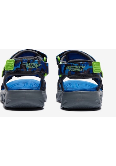 Skechers Hypno - Splash Büyük Erkek Çocuk Mavi Işıklı Sandalet 400077L Bllm Mavi