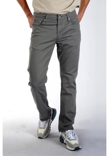 252 Lcm 221002 Jagger Lee Cooper Erkek Dokuma Pantolon gri